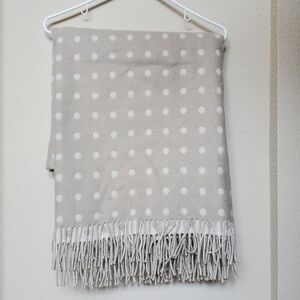 Foxford 100% Lambs Wool Ireland Reversible Fringe Throw.    Size 59x59